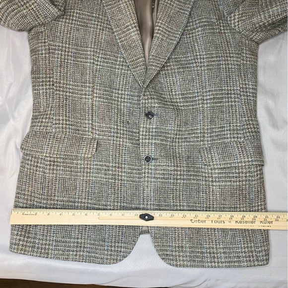 Magee Donegal Mist Tweed Sport Coat Blazer Men’s 43r Houndstooth Gray - Picture 8 of 16